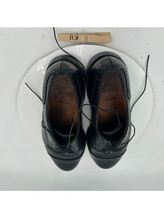 Allen Edmonds Lexington Men Size 12D Black Wingtip Cap Toe Derby Dress Shoes main image 6